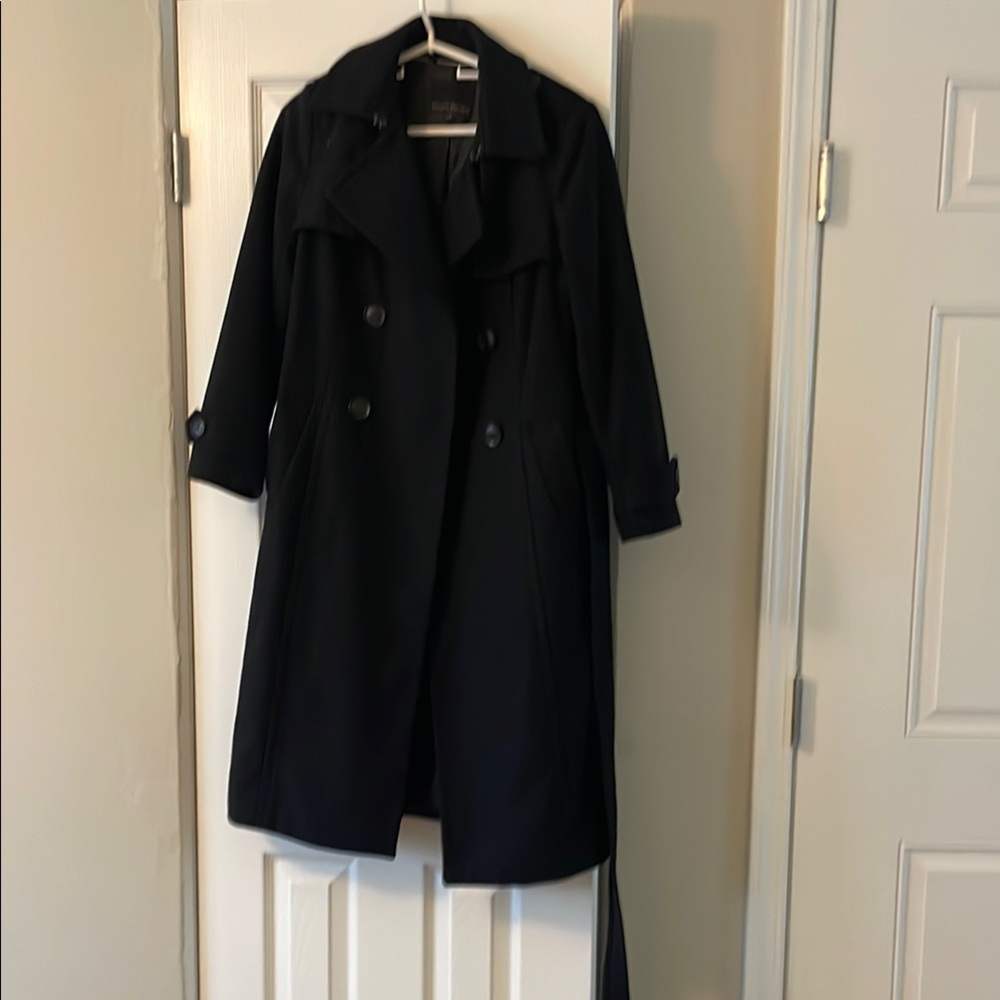 Italian wool dry clean only long jacket